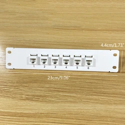 Panel Keystone CAT6 para rack o empotrar, tomas RJ45
