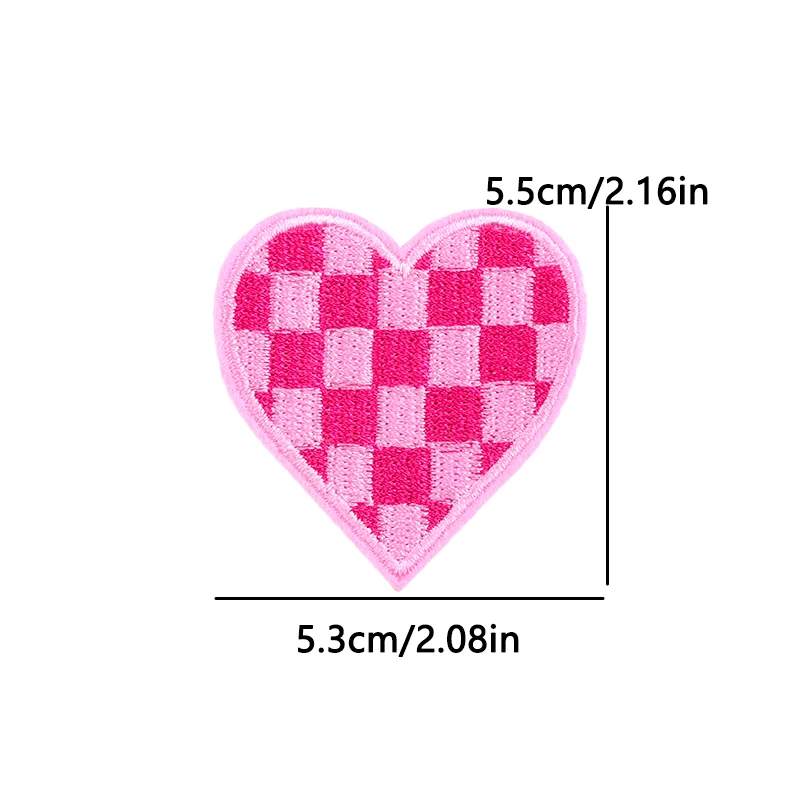 Parche termoadhesivo bordado rosa Y2K estilo vaquero retro campestre - imagen 3