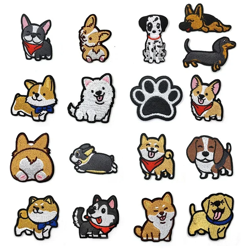 Parche termoadhesivo Shiba Inu Corgi – Para mochilas y abrigos tácticos