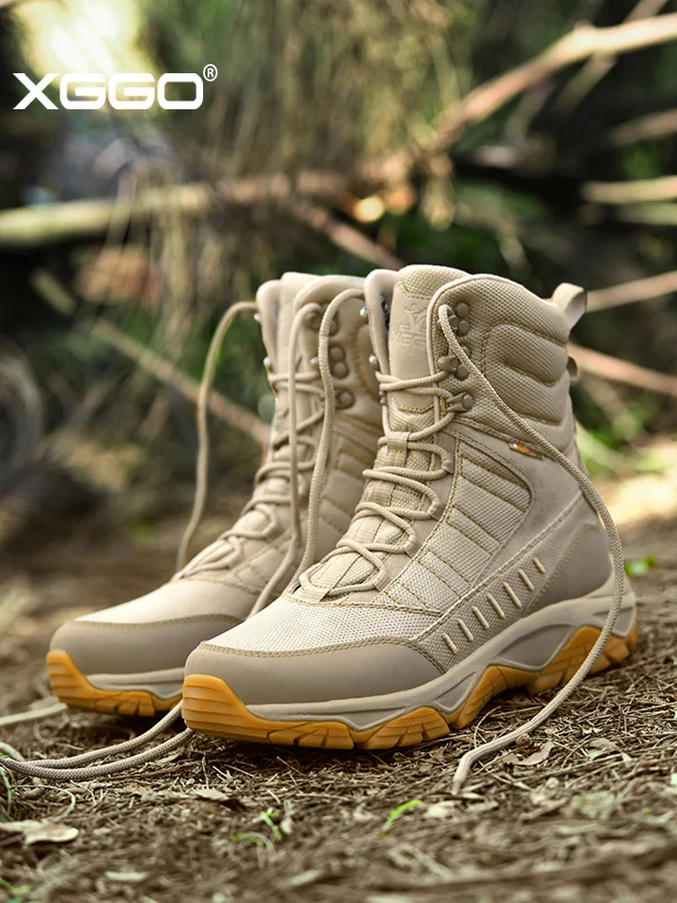 XIANG GUAN Botas tácticas impermeables de senderismo en cuero - imagen 4