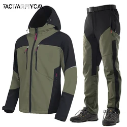 Conjunto táctico invierno – Chaqueta y pantalón de lana gruesa