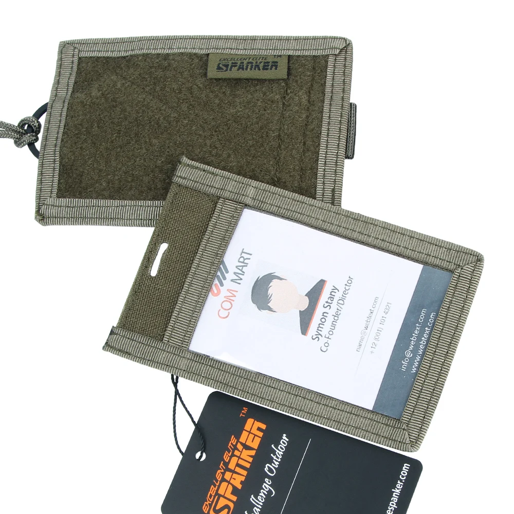 Porta identificaciones táctico con cordón – Organizador tarjetas crédito - imagen 3