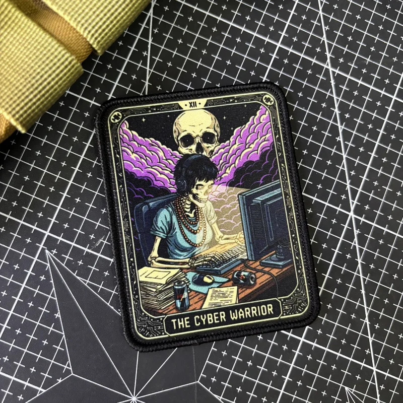 Parche táctico moral gancho y bucle tarot El Colgado militar - imagen 4
