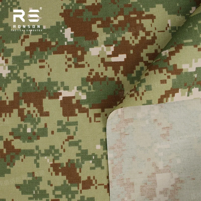 Tela táctica ripstop camuflaje digital boscoso Guardia Nacional Kuwait - imagen 4