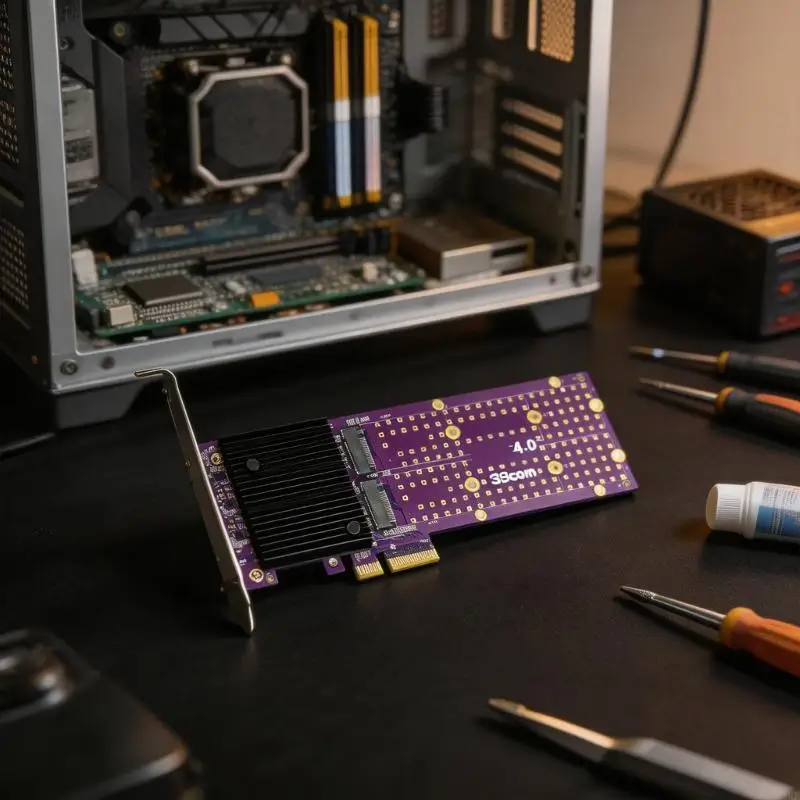 Tarjeta de expansión PCIe 4.0 x4 para almacenamiento en PC