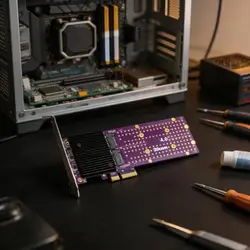 Tarjeta de expansión PCIe 4.0 x4 para almacenamiento en PC