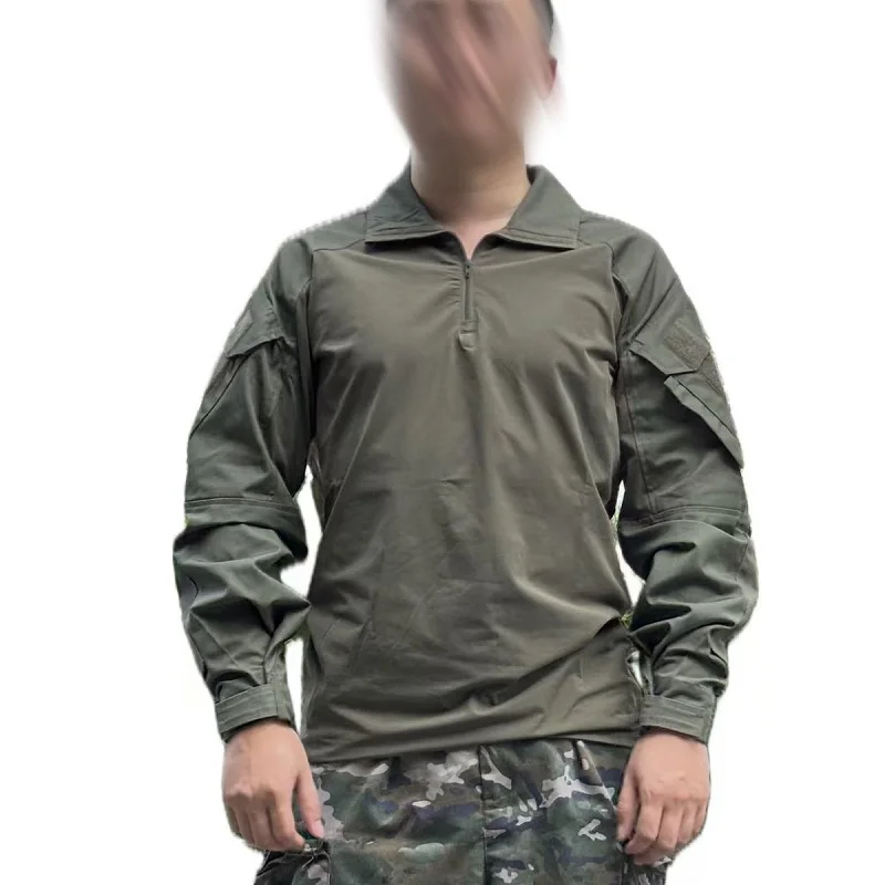 Camiseta táctica G3 para verano en mezcla nylon-algodón verde ranger - imagen 2