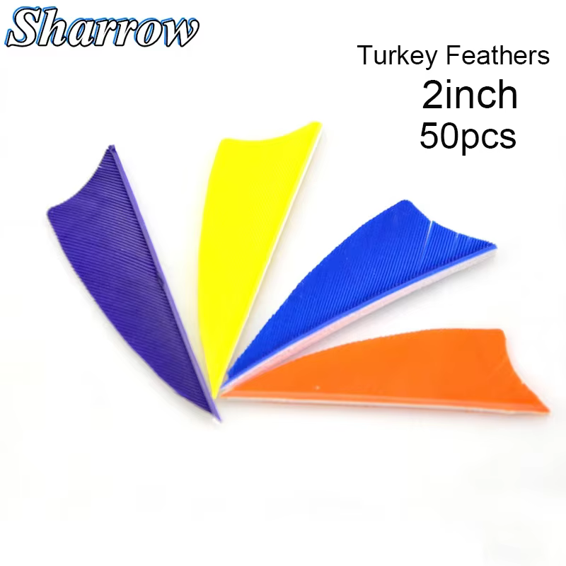 Universal Juego plumas de pavo para flechas arco - imagen 2