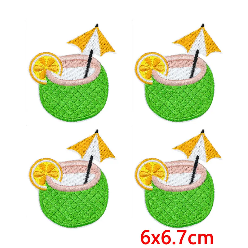 Parche termoadhesivo bordado temática playa – para ropa y mochilas - imagen 3