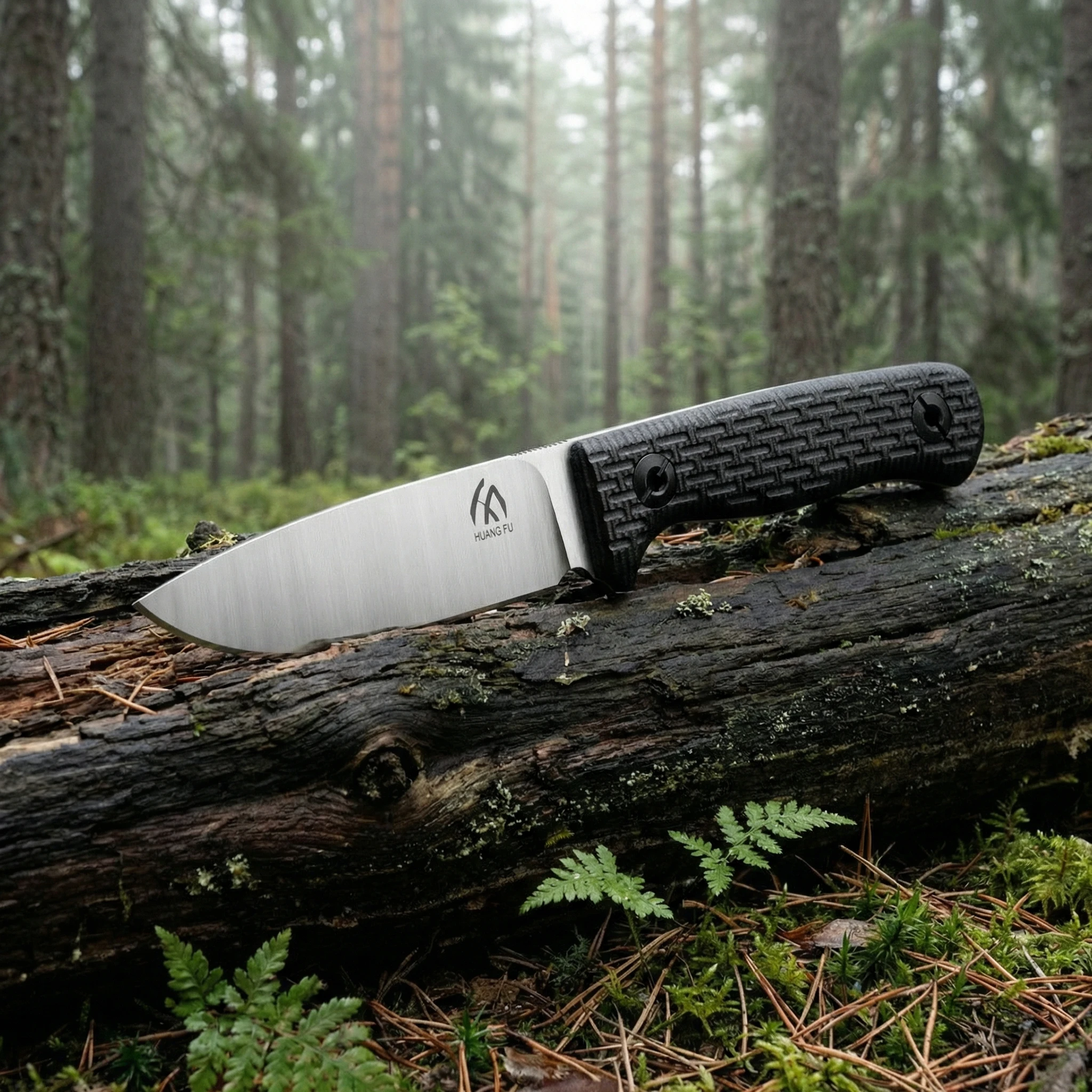 Cuchillo de hoja fija exterior G10 con funda táctica duradera - imagen 4