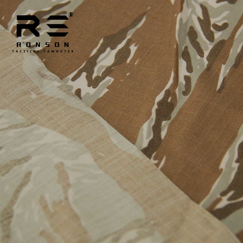 Tela táctica Ripstop camuflaje tigre desierto azul para uniforme - imagen 5