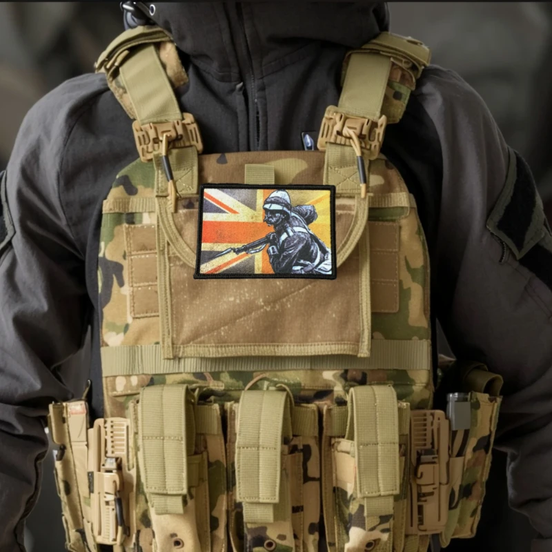 Parche táctico velcro Redcoat británico para uniforme militar - imagen 5