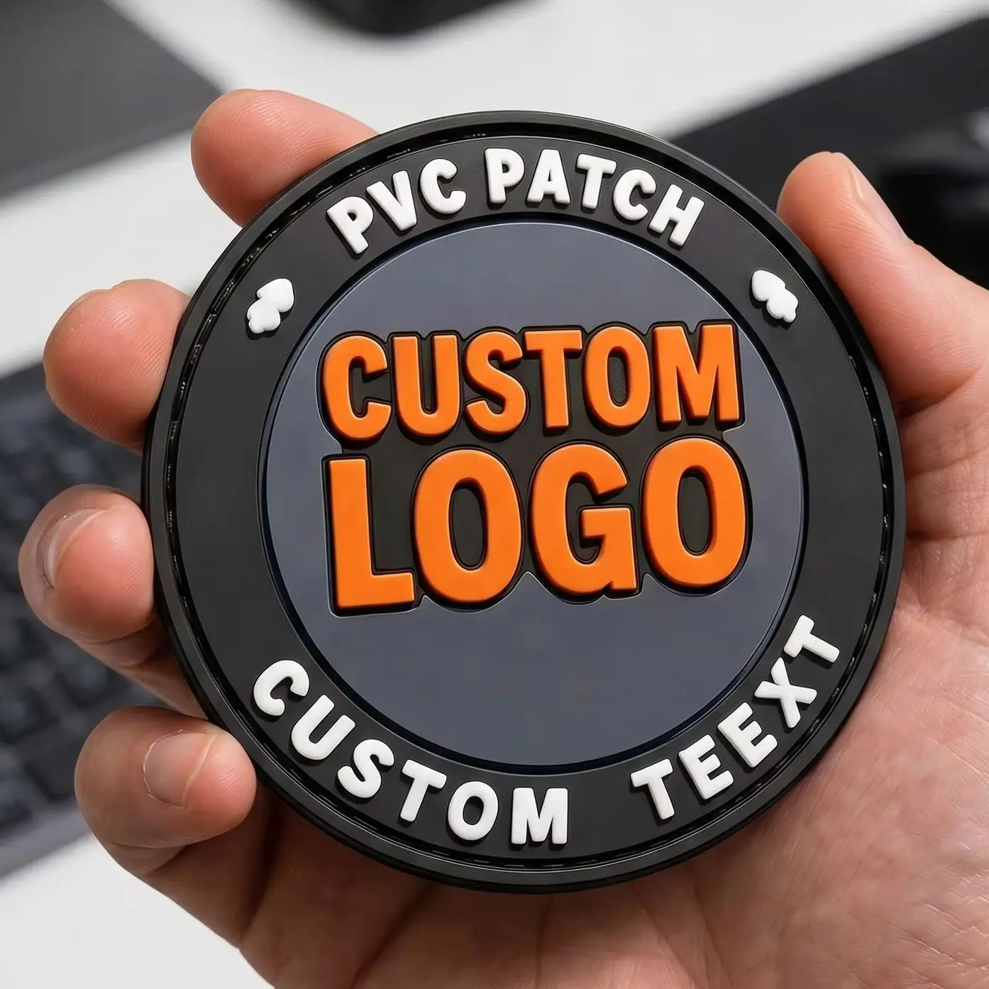 Parche táctico PVC 3D termoadhesivo autoadhesivo con logo personalizado - imagen 3