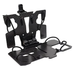Chaleco táctico MOLLE fibra de carbono con soporte pecho para teléfono