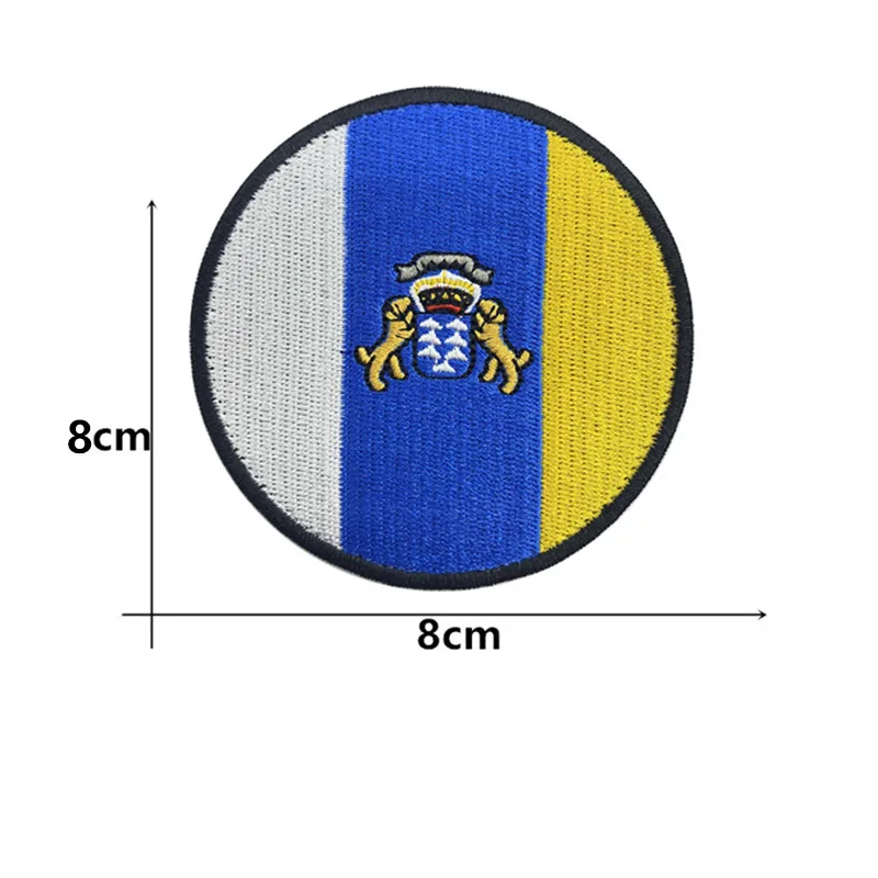 Parche Bordado Bandera Islas Canarias – Insignia de Hombro - imagen 5