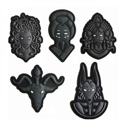 Parche PVC Medusa Anubis táctico Chevron para mochila y brazo