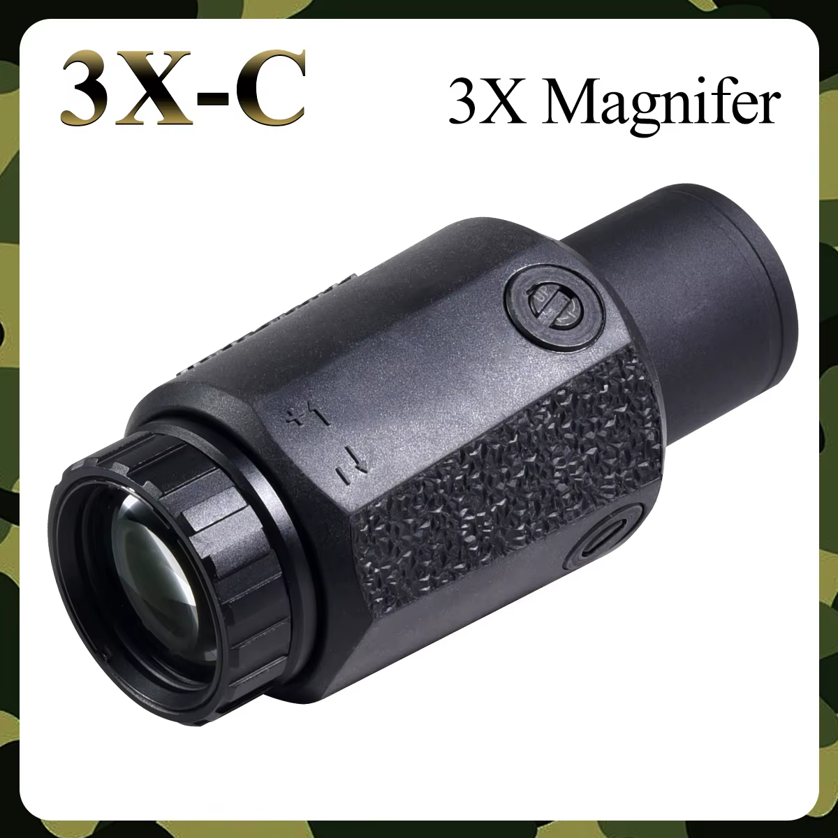 Mira lupa 3x-C táctica con punto rojo y alcance Airsoft Picatinny