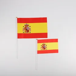 Bandera de España ondulada a mano – 14x21 cm