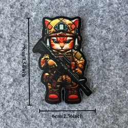 Parche táctico gato - Insignia moral militar para ropa y mochilas