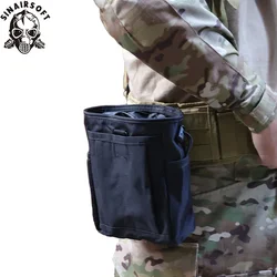 SINAIRSOFT Bolsa táctica MOLLE de munición con cordón y riñonera