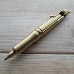 Bolígrafo táctico EDC latón macizo mecanizado CNC para exteriores