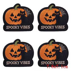 Parches bordados termoadhesivos de Halloween para ropa y mochilas