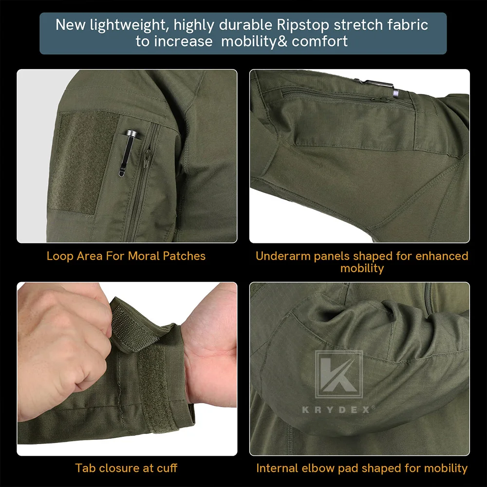 KRYDEX Gen4 Uniforme táctico camuflaje Ranger camisa y pantalón - imagen 3