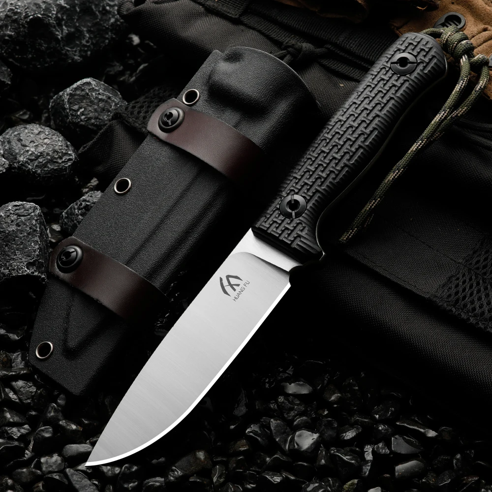 Cuchillo de hoja fija exterior G10 con funda táctica duradera - imagen 3