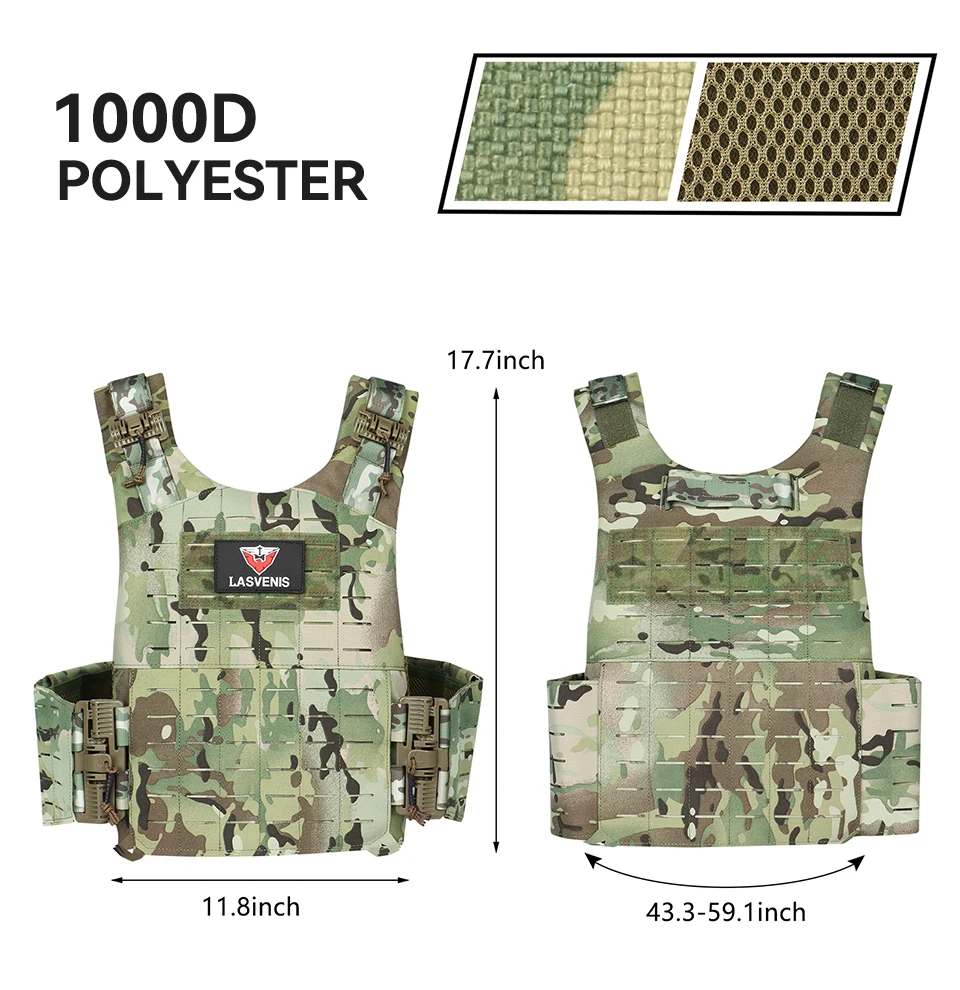 ARTEX Chaleco táctico MOLLE modular de nailon balístico ligero - imagen 4