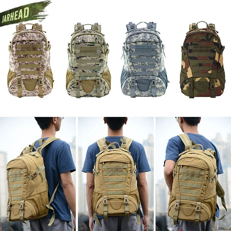 Mochila táctica MOLLE impermeable de camuflaje - imagen 5
