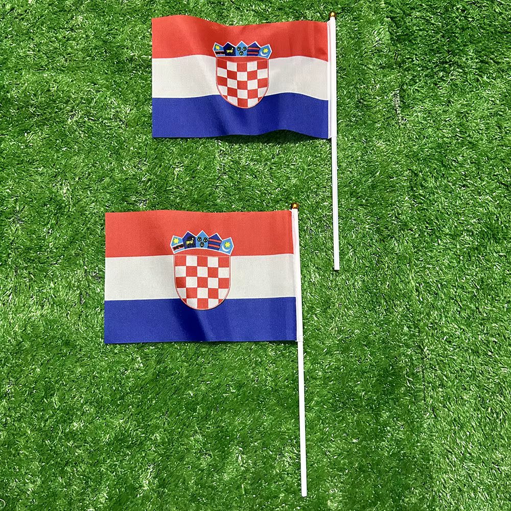 Bandera de Croacia portátil con asta ligera para eventos deportivos - imagen 5