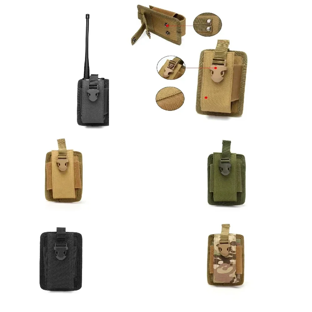 Funda táctica Walkie-Talkie MOLLE para radio intercomunicador - imagen 4
