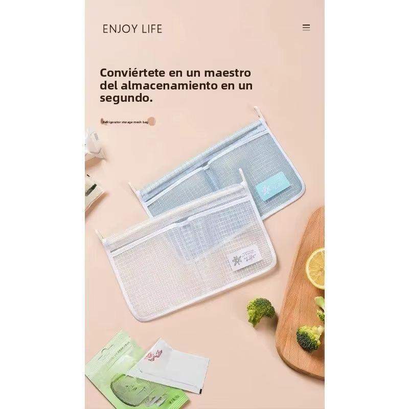 Bolsa colgante de malla multifuncional para cocina y dormitorio - imagen 2