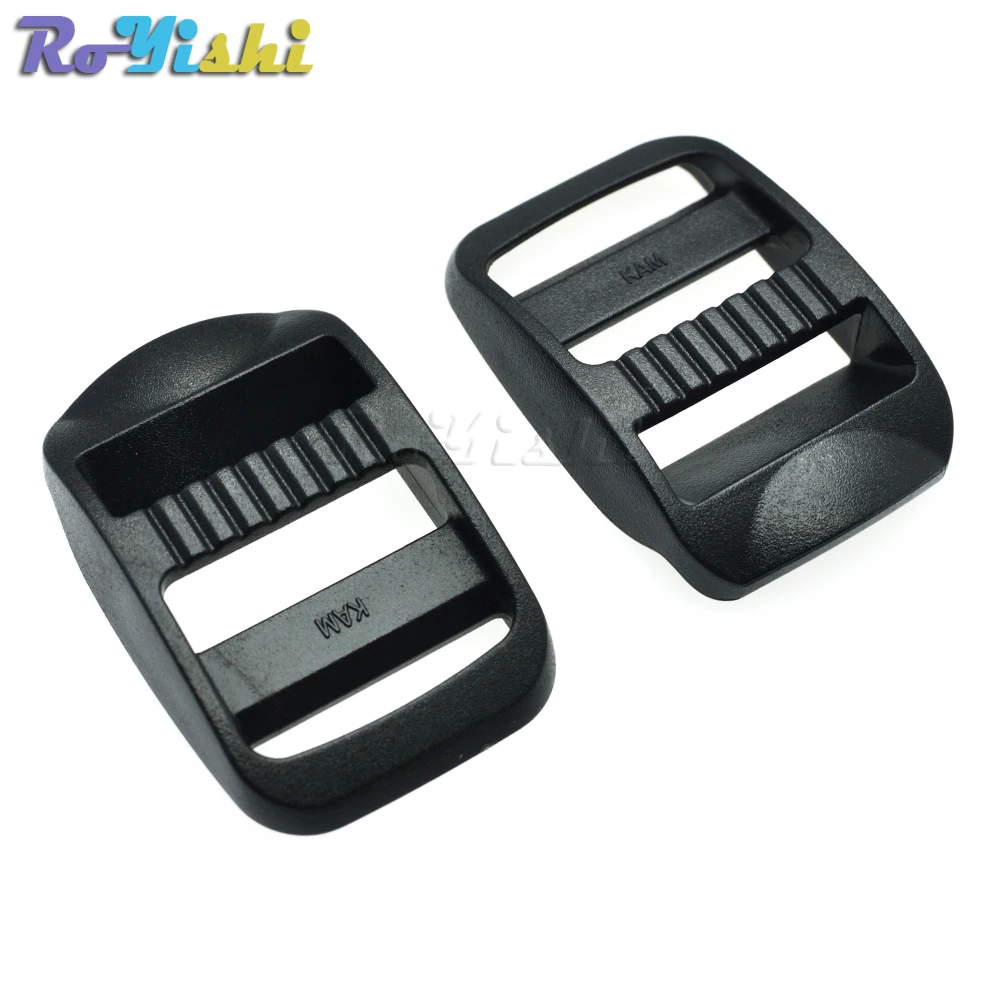 Hebilla regulable negra para correas de mochila táctica - imagen 3
