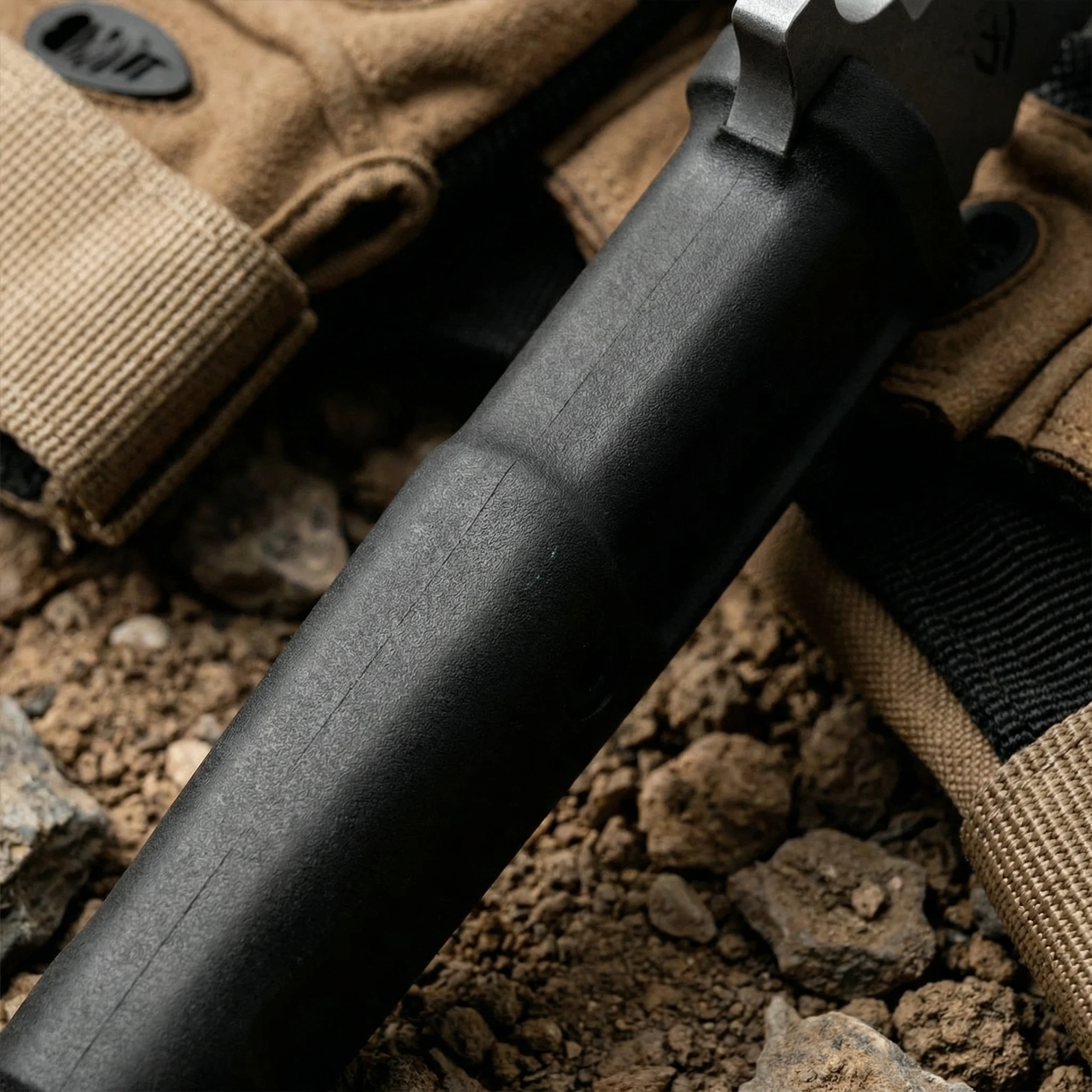 Cuchillo fijo táctico para outdoor con funda resistente camping - imagen 3