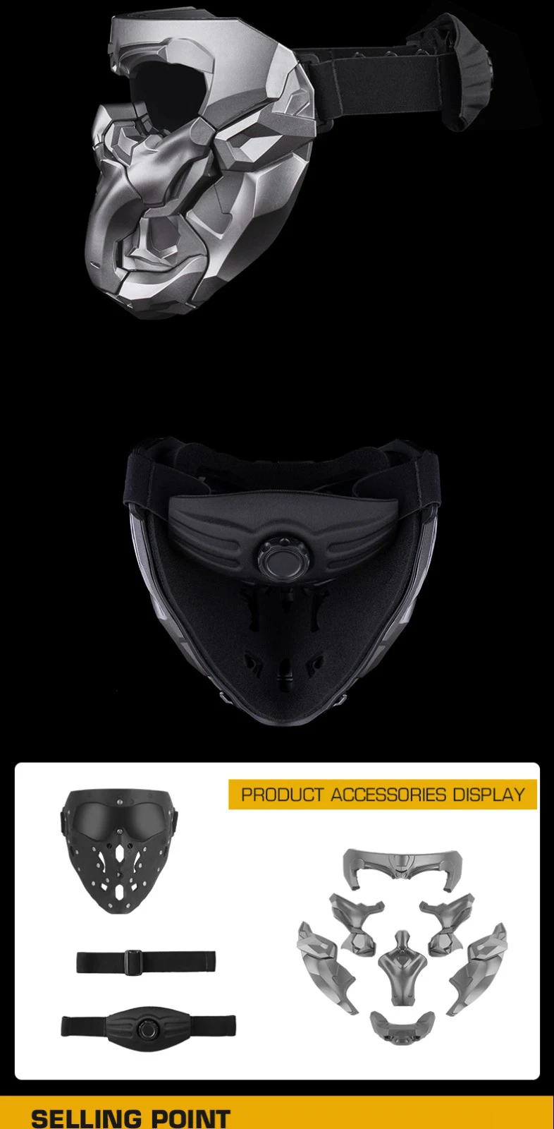 Visor ajustable en perspectiva