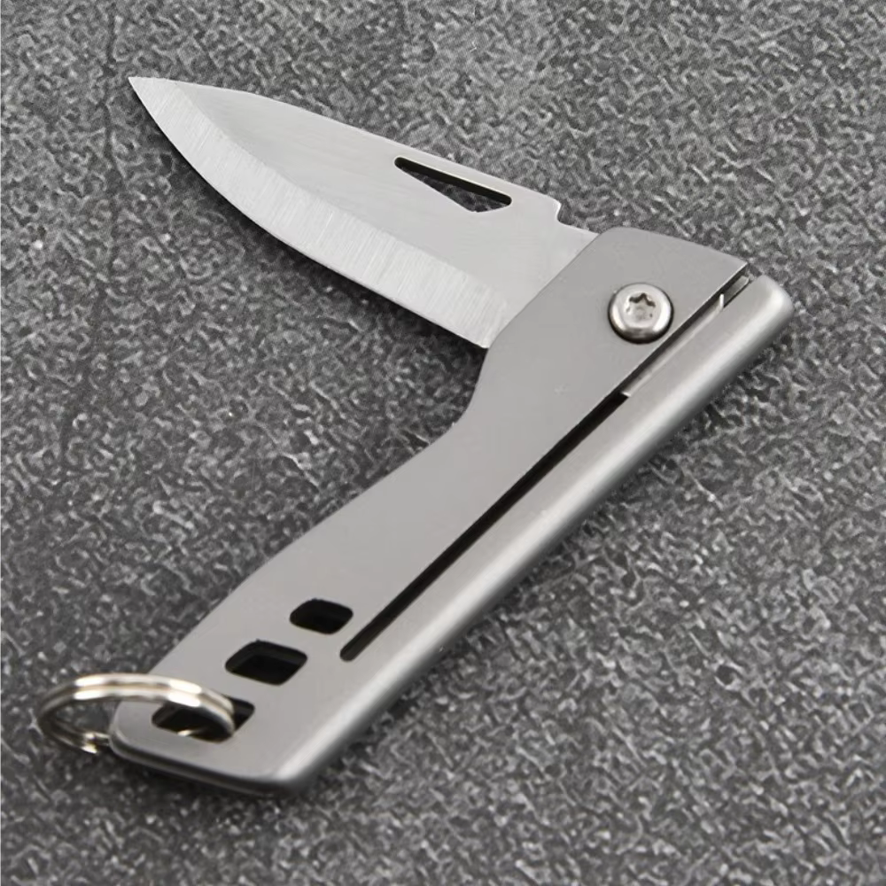 MINI TC4 cuchillo plegable EDC de titanio aleación, llavero