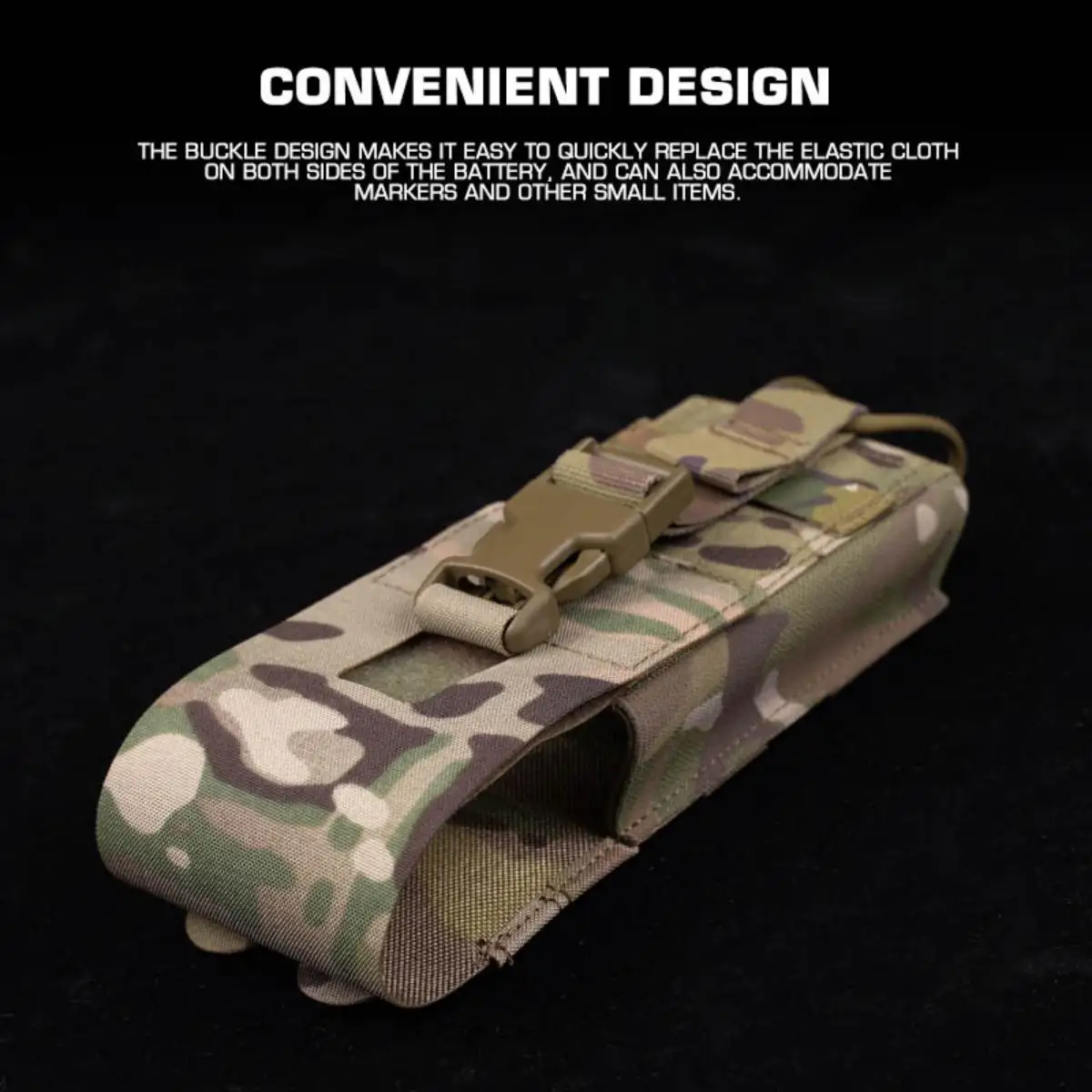 Funda radio táctica Poseidon Defense MOLLE ajustable ligera - imagen 3