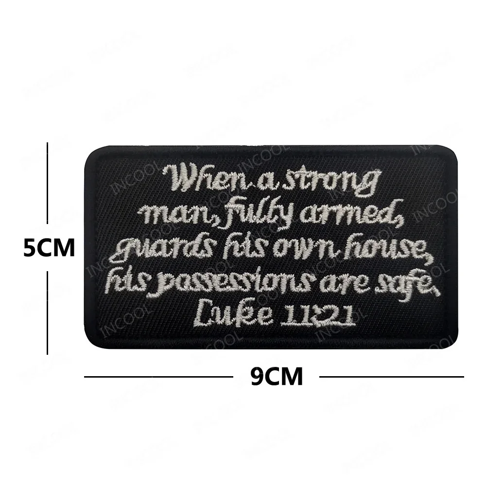 Parche bordado táctico Joshua 1:9 ser fuerte y valiente – MOLLE - imagen 5