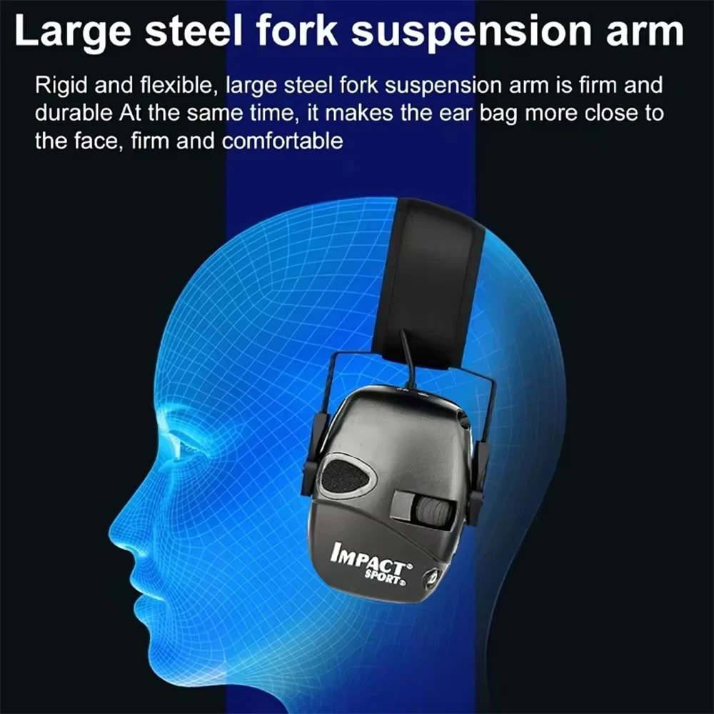 Auriculares tácticos electrónicos para tiro, protección antiruido - imagen 4
