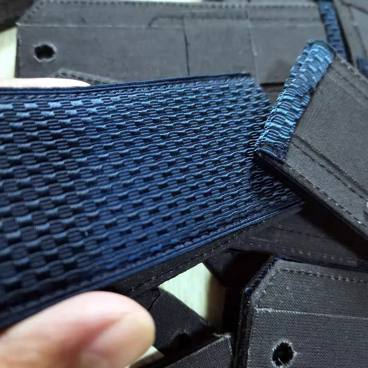Charretera/insignia de hombro de fondo azul