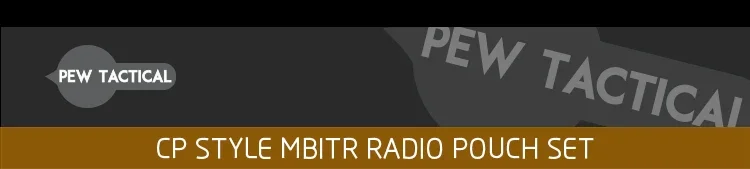 Funda táctica para radio estilo CP de Pew vista frontal