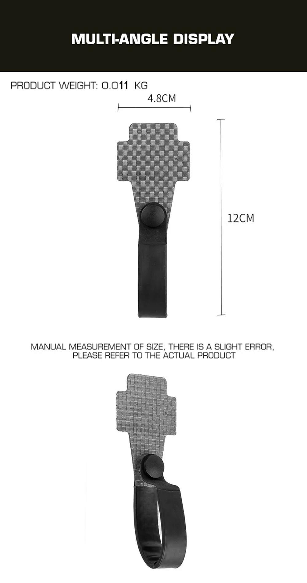 Detalle del accesorio táctico para cinturón Molle