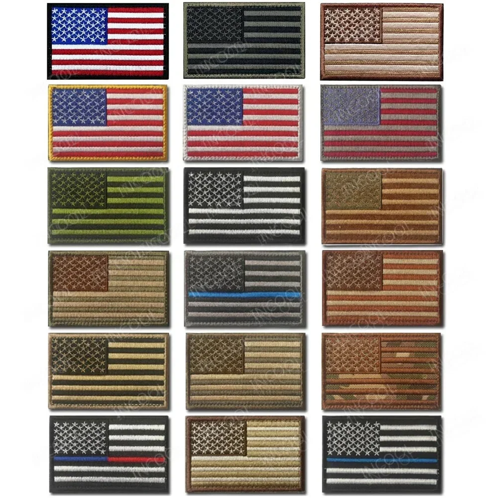 Parche táctico bandera Estados Unidos reversible para uniforme - imagen 4