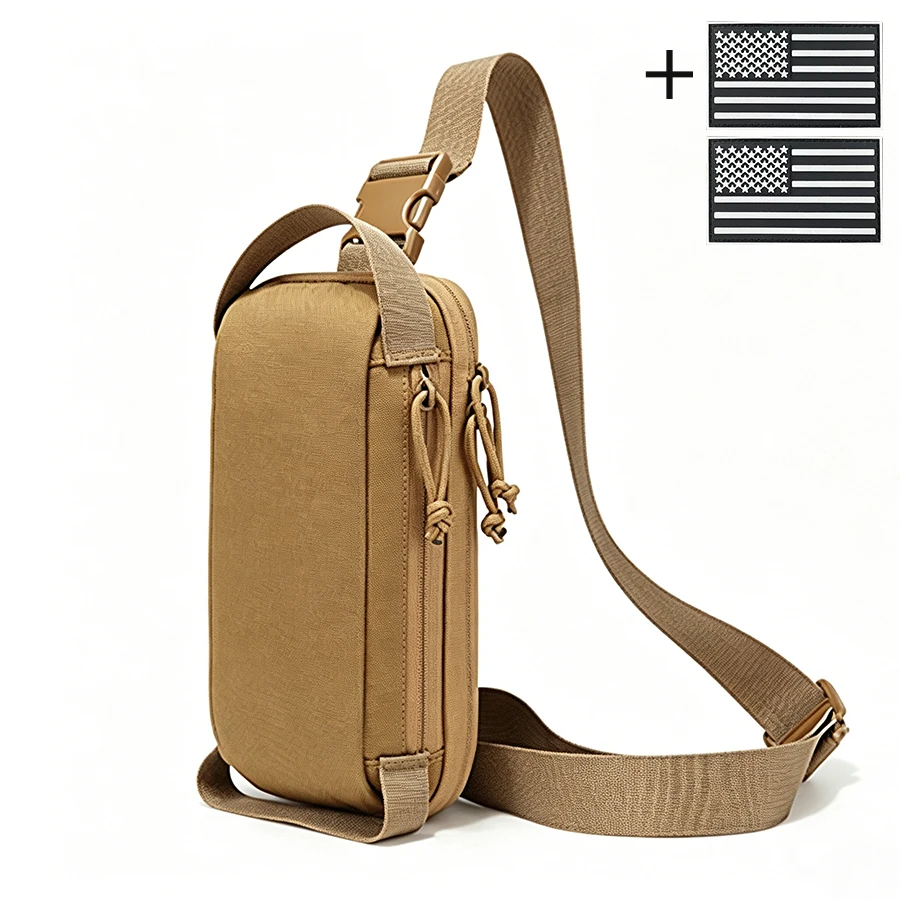 Bolsa de pecho táctica riñonera aire libre resistente al desgaste - imagen 3