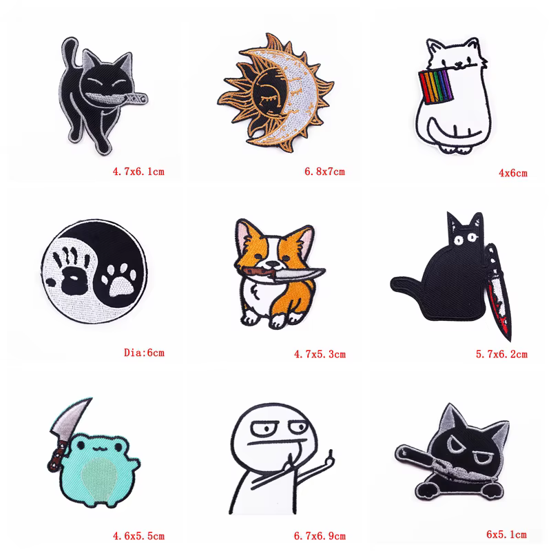 Parche bordado termoadhesivo rana gato – Infantil para planchar - imagen 4