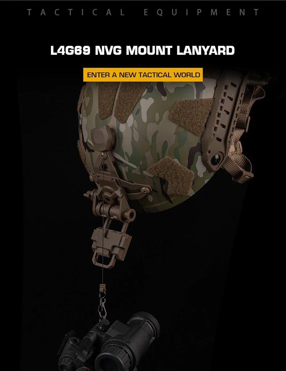 Cordón de montaje NVG L4G69 para casco