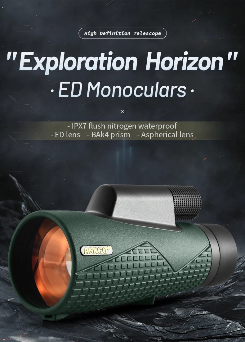 Monocular 12x56 con diseño compacto