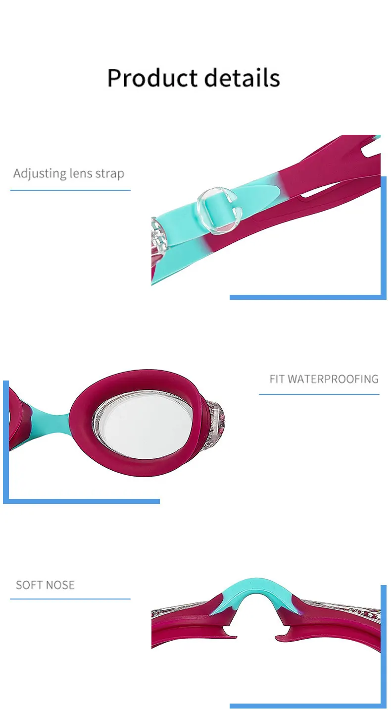 Gafas natación niños anti-niebla – Junior ajustables homologadas - imagen 4