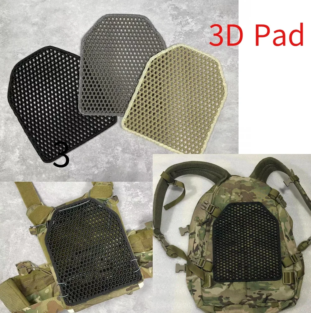 Acolchado transpirable 3D para chaleco táctico de paintball y mochila - imagen 5